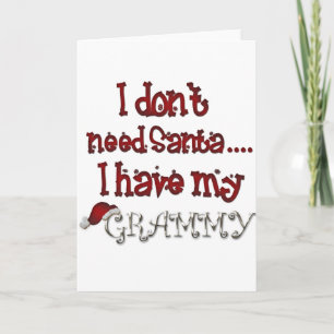 Grammy For Christmas Holiday Card