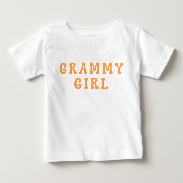 Grammy Girl Matching Grandma and grandaughter Baby T-Shirt (Front)