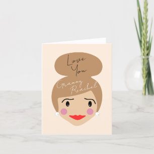 Grammy I Love You Custom Holiday Card