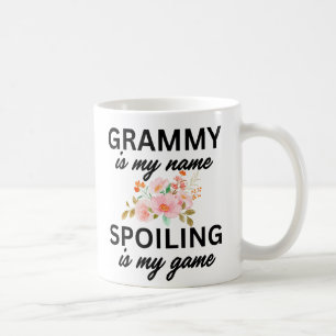 Grammy Is My Name, Spoiling Is My Game Mug, Grammy Coffee Mug