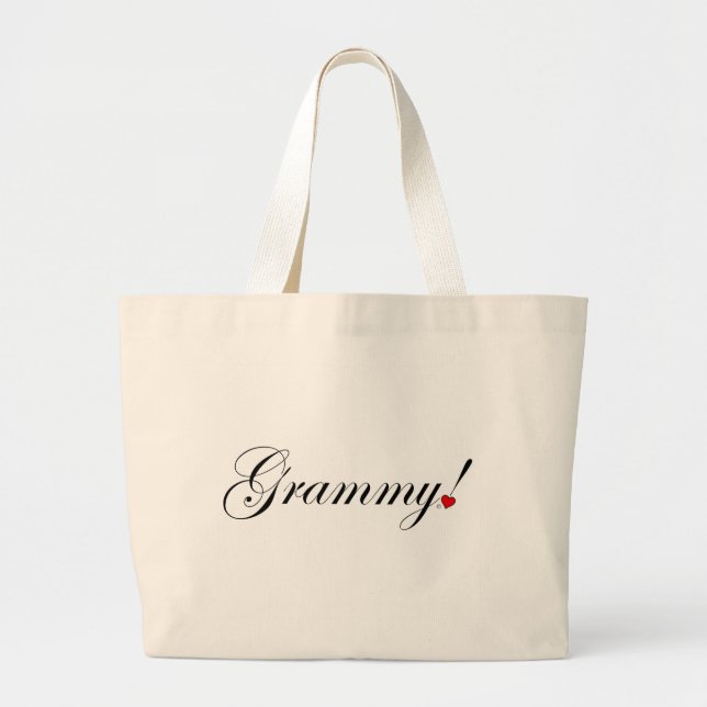 Grammy! Large Tote Bag (Front)