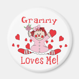 Grammy Love's me Rag Doll Magnet