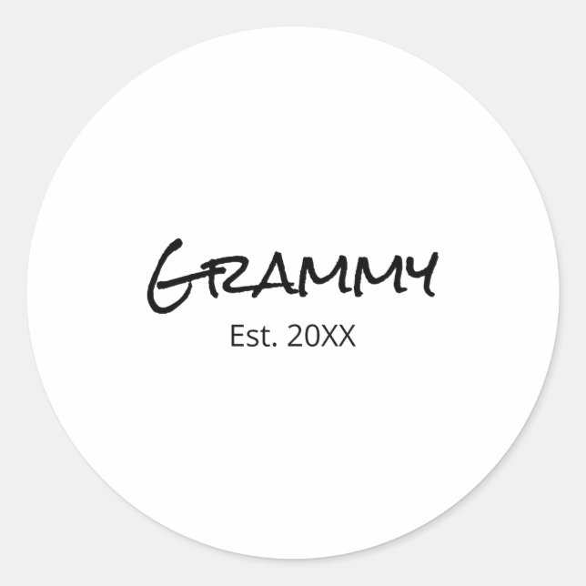 Grammy Nana Gigi Grandma Grandmother D  Classic Round Sticker (Front)