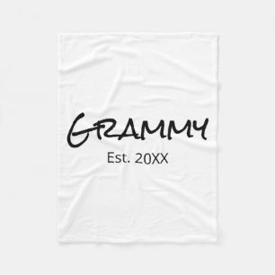 Grammy Nana Gigi Grandma Grandmother D Fleece Blanket