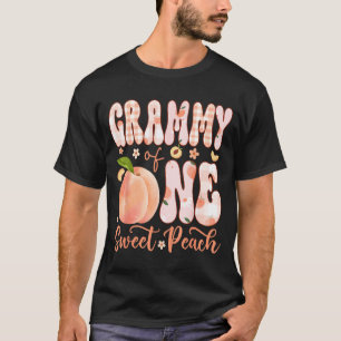 Grammy of One Sweet Peach 1st Birthday Girl Party T-Shirt