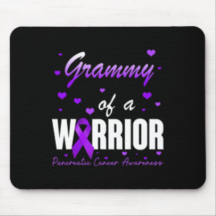 Grammy Of Pancreatic Cancer Warrior Ribbon Support Mouse Pad