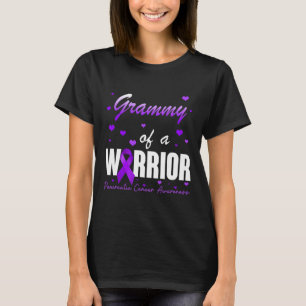 Grammy Of Pancreatic Cancer Warrior Ribbon Support T-Shirt
