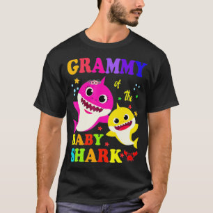 Grammy Of The Baby Shark Birthday Grammy Shark  T-Shirt