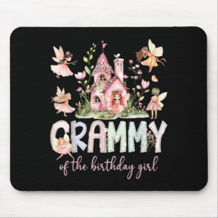 Grammy Of The Birthday Girl Fairy Magical Family Mouse Pad