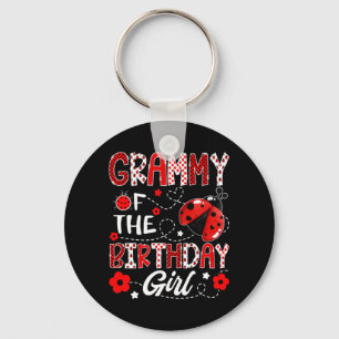 Grammy Of The Birthday Girl Ladybug Grammy Bug Key Ring