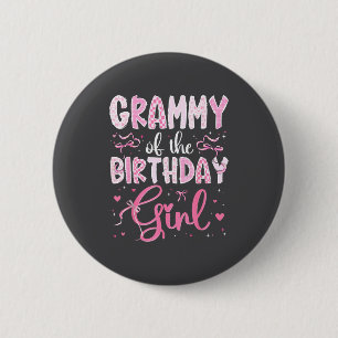 Grammy Of The Birthday Girl Matching Nk Coquette B 6 Cm Round Badge