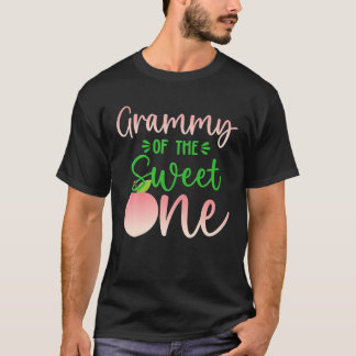 Grammy Of The Birthday One Peach 1St Summer Fruit T-Shirt