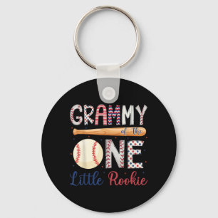 Grammy of The One Little Rookie Baseball 1st Key Ring