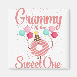 Grammy Of The Sweet One Family Matching 1st Magnet