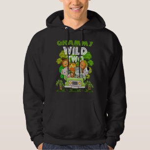 Grammy Of The Wild Two Zoo Truck Birthday Safari J Hoodie