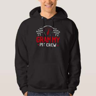 Grammy Pit Crew Race Car Birthday Party Racing Fam Hoodie