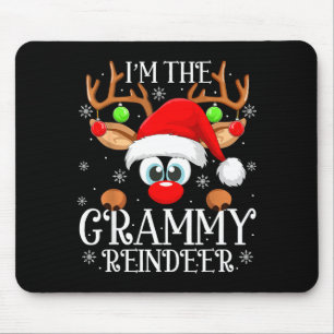 Grammy Reindeer Christmas Family Matching Group Fu Mouse Pad