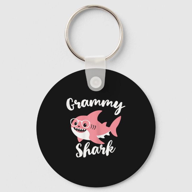 Grammy Shark Mother's Day Grandma Funny  Key Ring (Front)