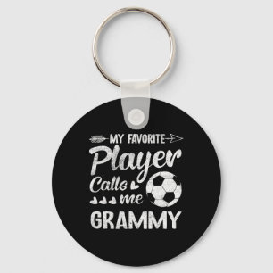 Grammy Soccer My Favourite Player Calls Me Grammy Key Ring