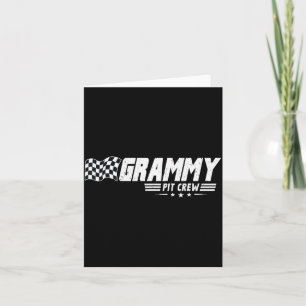 Grammy T Crew Race Car Birthday Family Racing  Card
