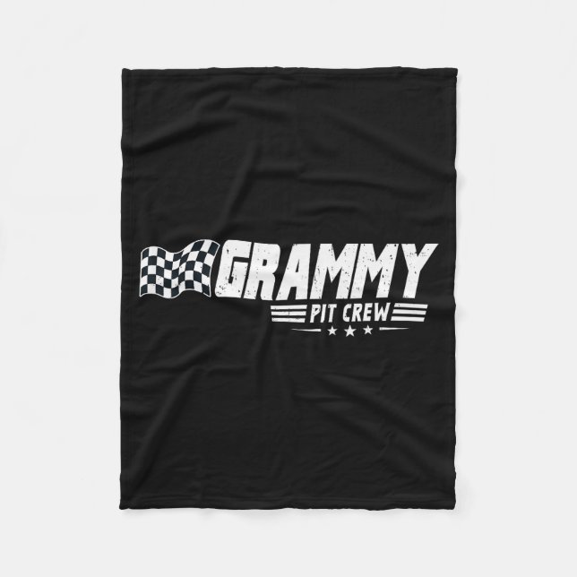 Grammy T Crew Race Car Birthday Family Racing  Fleece Blanket (Front)