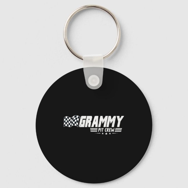 Grammy T Crew Race Car Birthday Family Racing  Key Ring (Front)