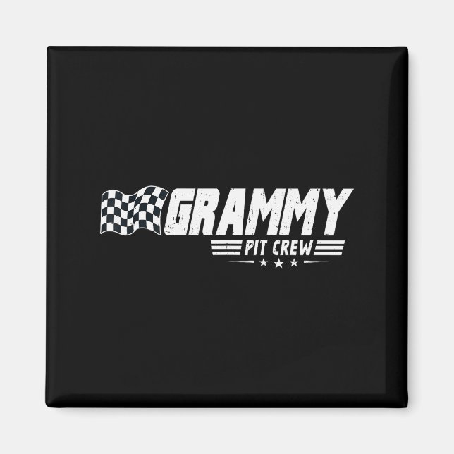 Grammy T Crew Race Car Birthday Family Racing  Magnet (Front)