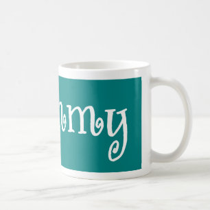 Grammy Teal And White Coffee Mug