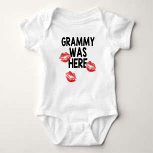 Grammy Was Here Kisses Baby Bodysuit