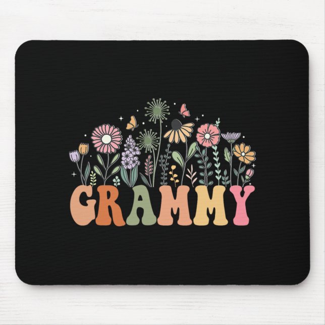 Grammy Wildflower Floral Birthday Baby Shower New  Mouse Pad (Front)