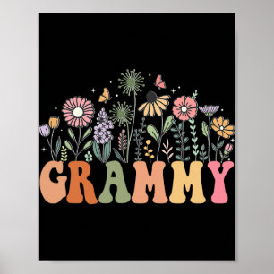 Grammy Wildflower Floral Birthday Baby Shower New Poster