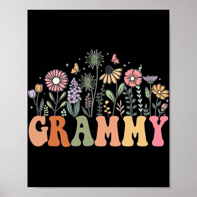 Grammy Wildflower Floral Birthday Baby Shower New  Poster (Front)
