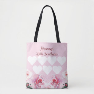 Grammy's Little Sweethearts Photo Gift Tote Bag