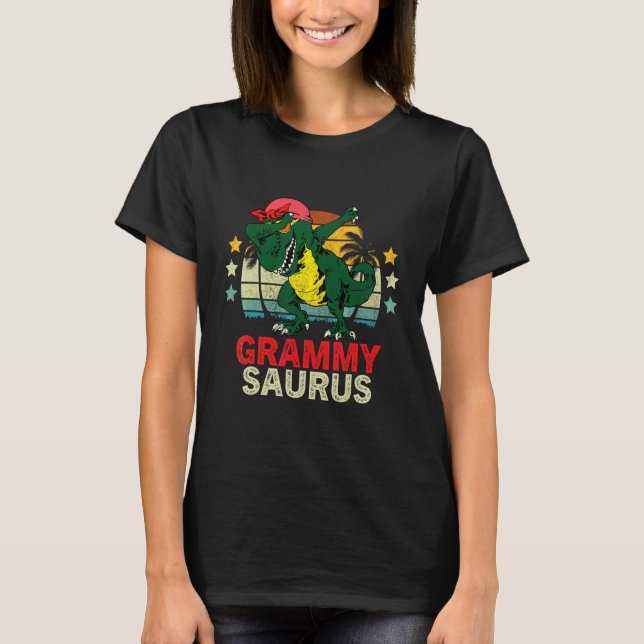 Grammysaurus Rex Dinosaur Grammy Saurus T-Shirt (Front)
