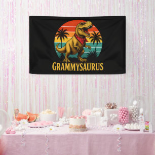 Grammysaurus T Rex Dinosaur Grammy Mothers Day Banner