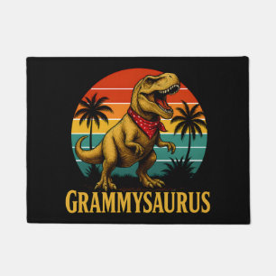 Grammysaurus T Rex Dinosaur Grammy Mothers Day Doormat
