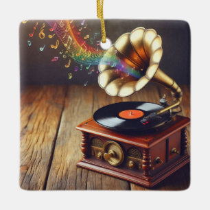 Gramophone Christmas Ornament