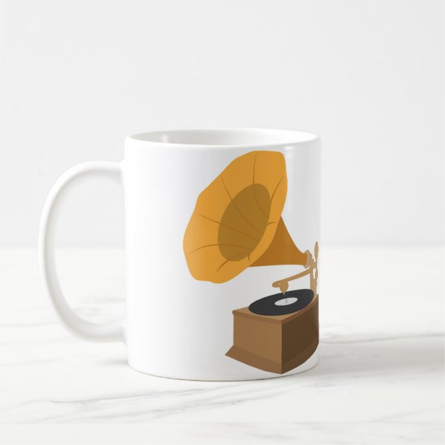 Gramophone Coffee Mug (Left)