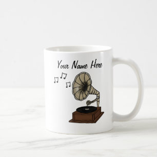 Gramophone Custom Mug Musician Music Lover Gift