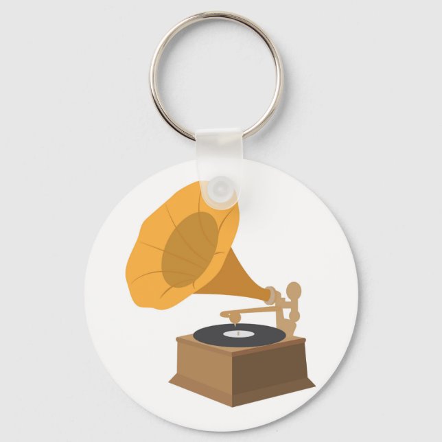 Gramophone Key Ring (Front)