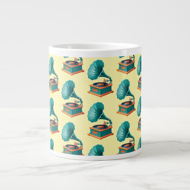 Gramophone Large Coffee Mug (Front)