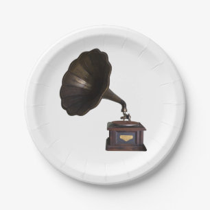 Gramophone Paper Plate