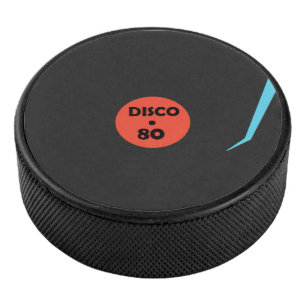 Gramophone Record Plates Funny Hockey Puck