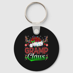 Gramp Claus Christmas Lights Matching Family Xmas  Key Ring