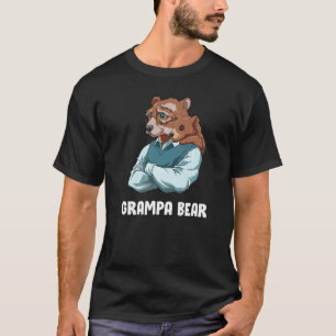 Grampa Bear And Baby  Grandfather Granddaughter Gr T-Shirt