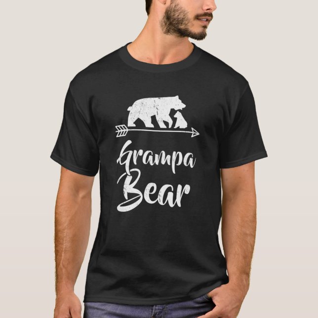 Grampa Bear Matching Family Christmas Costume T-Shirt (Front)