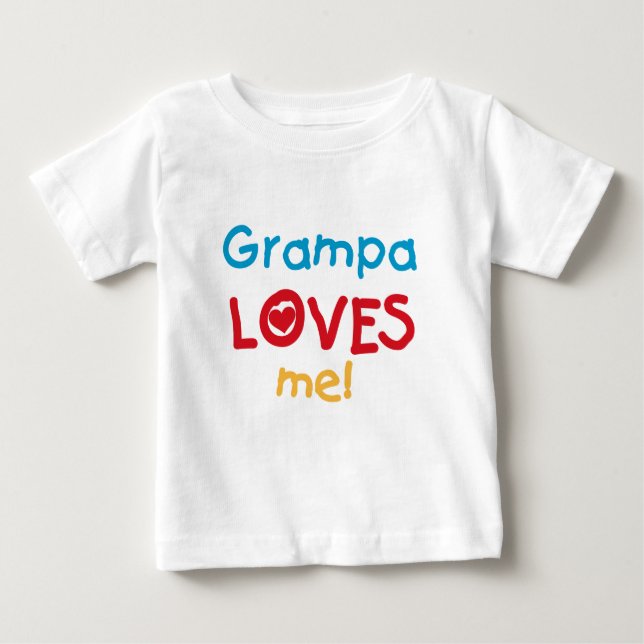 Grampa Loves Me T-shirts and Gifts (Front)