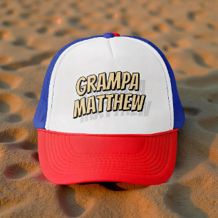 Grampa Modern Simple Cool Comic Trucker Hat