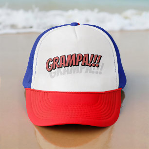 Grampa!!! Modern Simple Cool Comic Trucker Hat