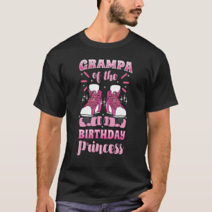 Grampa of the Birthday Princess Roller Skates Skat T-Shirt